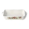 Certified International Holly And Vines 16" Baking Dish In White