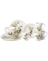 Certified International Holly & Vines 16pc Dinnerware Set In Multi