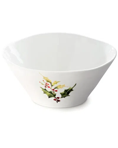 Certified International Holly & Vines Deep Bowl In White