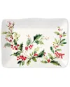 Certified International Holly & Vines Rectangular Platter In Multi