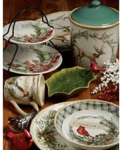 Certified International Holly Ivy Dinnerware Collection In Multi