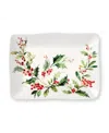 Certified International Holly Vines Rectangular Platter In Multi