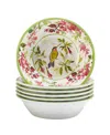 Certified International Hummingbirds Melamine Set Of 6 All Purpose Bowl In Miscellaneous