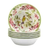 Certified International Hummingsbirds 6-pc. Melamine Soup Bowl In White