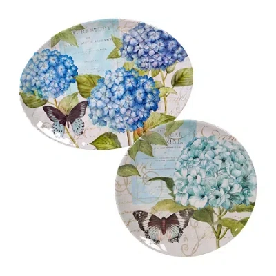 Certified International Hydrangea 2-pc. Serving Set In Multi