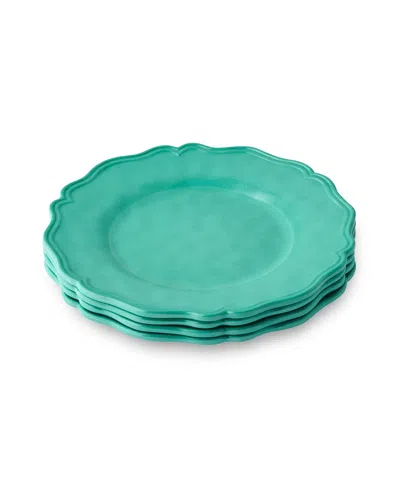 Certified International Isabella Crackle Melamine 4-pc. Salad Plates, Service For 4 In Green