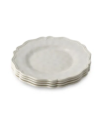 Certified International Isabella Crackle Melamine 4-pc. Salad Plates, Service For 4 In Gray