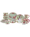 Certified International Joy Of Christmas 16 Piece Dinnerware Set,â Service For 4