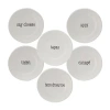 Certified International Just Words 4-pc. Ceramic Appetizer Plate In White