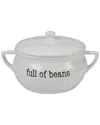 Certified International Just Words Bean Pot