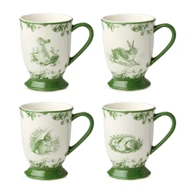 Certified International Le Jardin 4-pc. Animal Coffee Mug In Green