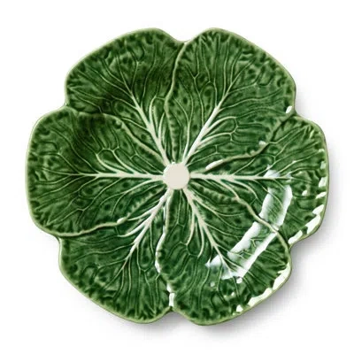 Certified International Le Jardin Cabbage 3-d Dinner Plate 11" – Sculpted Green Stoneware Leaf Plate – Seasonal Garden-inspi