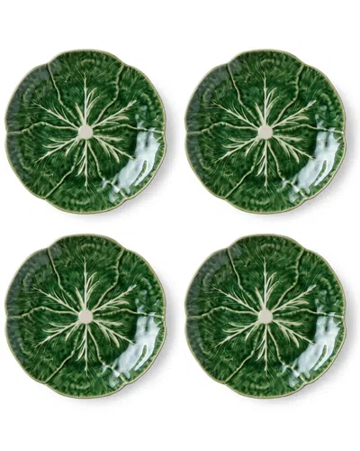 Certified International Le Jardin Cabbage Set Of 4 3d Canape Plates