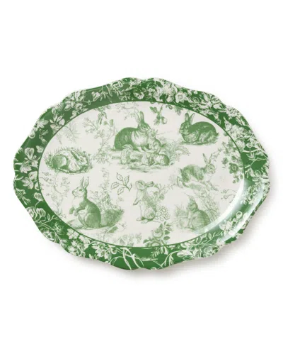 Certified International Le Jardin Oval Platter In Green