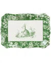 Certified International Le Jardin Rectangular Platter In Green
