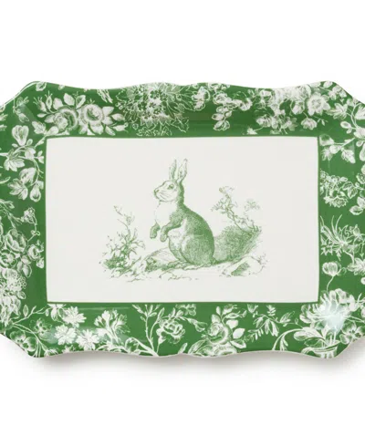 Certified International Le Jardin Rectangular Platter In Green