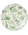 Certified International Le Jardin Round Platter In Green