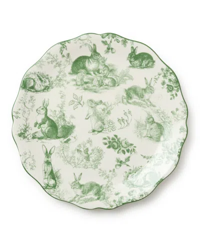 Certified International Le Jardin Round Platter In Green