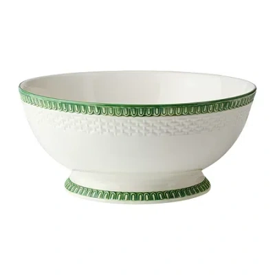 Certified International Le Jardin Stoneware Serving Bowl In Green