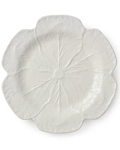 Certified International Le Jardin White Cabbage 3d Round Platter