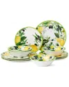 Certified International Limone Melamine 12pc Dinnerware Set