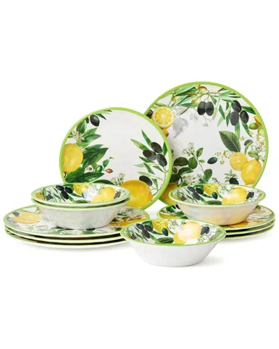 Certified International Limone Melamine 12pc Dinnerware Set