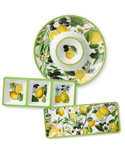 Certified International Limone Melamine 3 Pc. Hostess Set In No Color