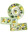 Certified International Limone Melamine 3 Pc. Hostess Set