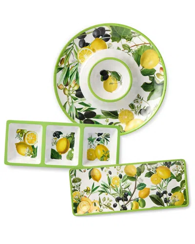 CERTIFIED INTERNATIONAL CERTIFIED INTERNATIONAL LIMONE MELAMINE 3PC HOSTESS SET
