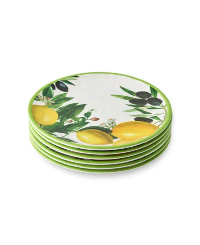 Certified International Limone Melamine 6-pc. Salad Plates, Service For 6 In Green