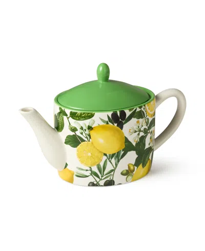Certified International Limone Teapot In Green