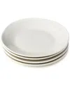 Certified International Linen Cream Set Of 4 Salad Plates In White