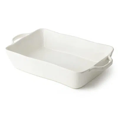 Certified International Linen Cream Stoneware Rectangular Baker 14inx8.75inx2.75in – Medium Neutral Glazed Bakeware For Cass