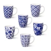 Certified International Madison 6-pc. Coffee Mug In Blue