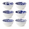Certified International Madison 6-pc. Porcelain Ice Cream Bowl In Blue