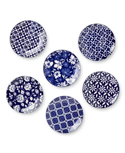 Certified International Madison Set Of 6 Salad Plates In Multi
