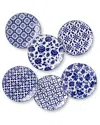 Certified International Madison Set Of 6 Canape Plates