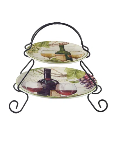 Certified International Meadow Brook Vineyard 2-tier Server