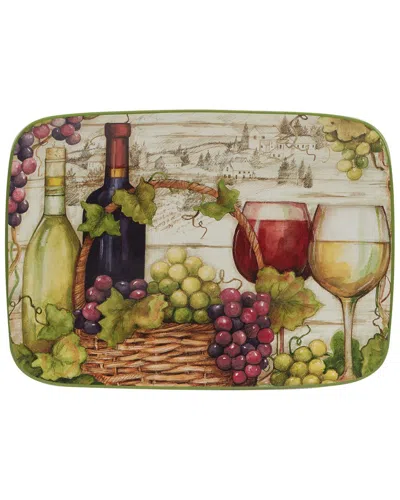 Certified International Meadow Brook Vineyard Rectangular Platter