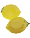 Certified International Melamine 3d Lemon Serving Set