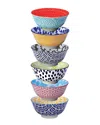 Certified International Melamine Set Of 6 Chelsea Porcelain Bowls