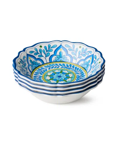 Certified International Melamine Talavera Bowl, Set Of 4 In Multi