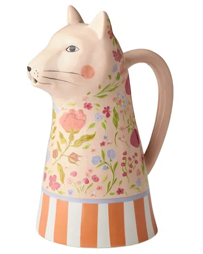 Certified International Menagerie 3d Pitcher In Pink
