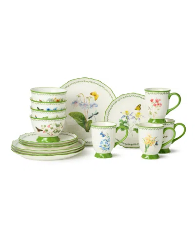Certified International Mirabella 16-pc. Dinnerware Set, Service For 4 In Green
