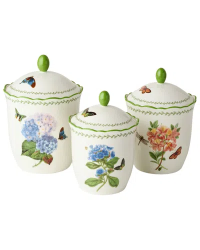 Certified International Mirabella 3pc Canister Set In Green