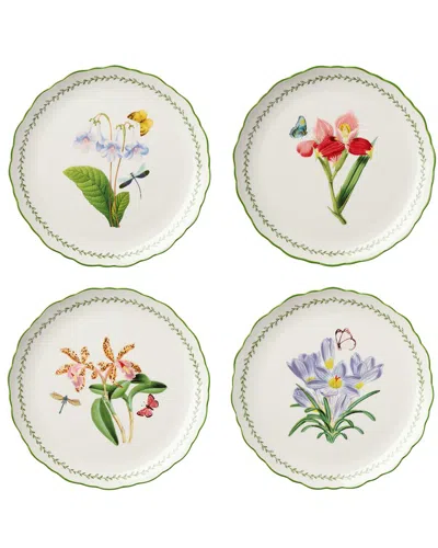 Certified International Mirabella Set Of 4 Dinner Plates In White