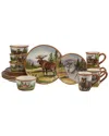 Certified International Mountain Summit 16-pc. Earthenware Dinnerware Set In Multi
