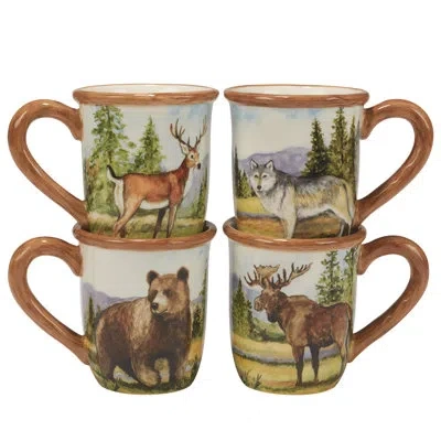 Certified International Mountain Summit Set Of 4 Mug