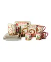 Certified International Nutcracker Parade 16-pc. Ceramic Dinnerware Set In Red