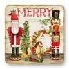 Certified International Nutcracker Parade 4-pc. Ceramic Dinner Plate In Red